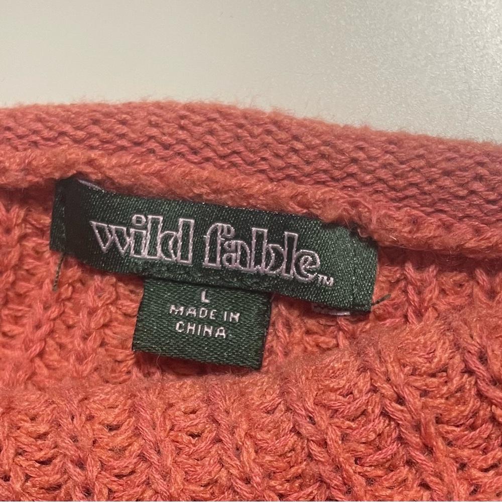 Wild Fable‎ Coral Crew Neck Sweater - Picture 3 of 4